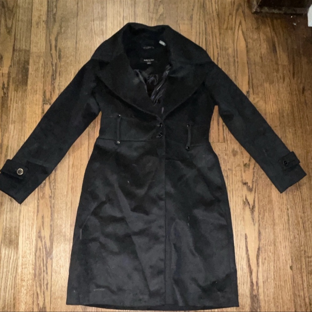 Kenneth Cole Black Trench Coat